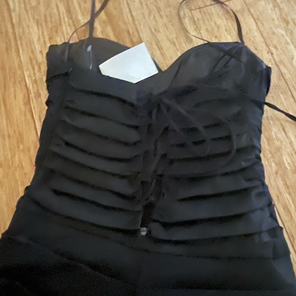 Formal dress. Black/Zebra size 2 - Picture 4 of 5